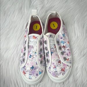 Blowfish White and Purple Sneakers Casual Slip-On